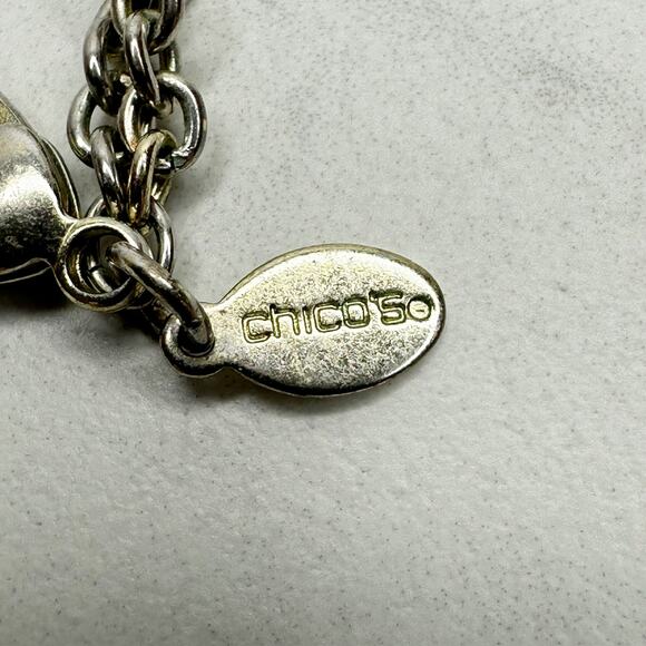 Chicos Beaded Boho Multi Strand Mixed Bead Necklace Statement ✨ - Picture 3 of 11